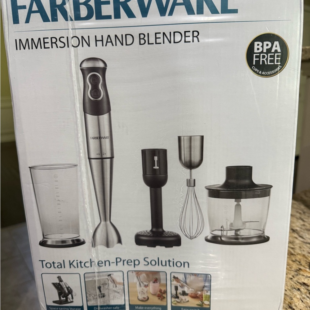 Farberware Silver Kitchen Tool Set Immersion Blender